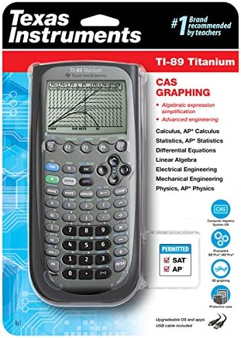 Графичен калкулатор Texas Instruments TI-89 Titanium (опаковка може да варира)