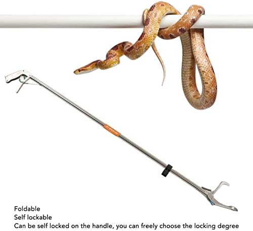 Инструмент за хващане на Змии QSTNXB, Инструмент за хващане на Змии от неръждаема стомана с Висока якост за Гърмяща