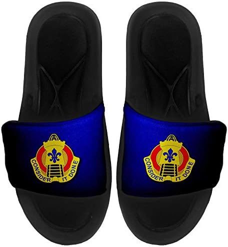 Най-сандали с амортизация ExpressItBest/Джапанки за мъже, жени и младежи - Транспортен корпус на Армията на САЩ, емблемата