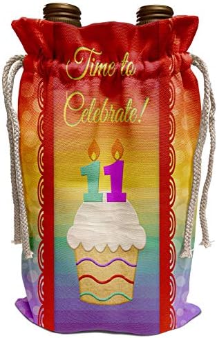 Дизайн на покана за рожден Ден 3dRose Beverly Turner - Cupcake, Брой Свещи, Време, Покана за участие в честване