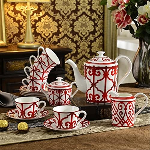 GRETD червеният кръст е разликата с костяным порцелан Европейската чаена чаша и чинийка следобеден определени чай