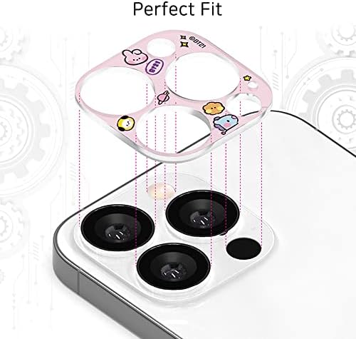 Защитно фолио за обектива на камерата BT21 Minini, съвместима с iPhone 14/14 Plus, делото от прозрачно закалено стъкло с висока разделителна способност, ультратонкая, лесна инс?