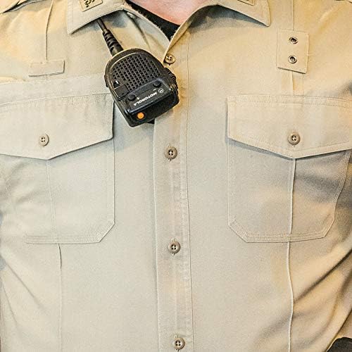 КОНТУР микрофон - Задържа преносим радиомикрофон на място за полицията / правоприлагащите органи Черен